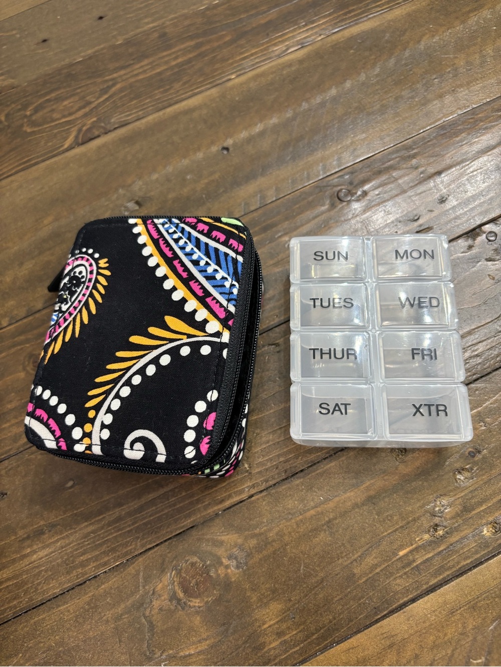 Vera Bradley Travel Pill Case Organizer